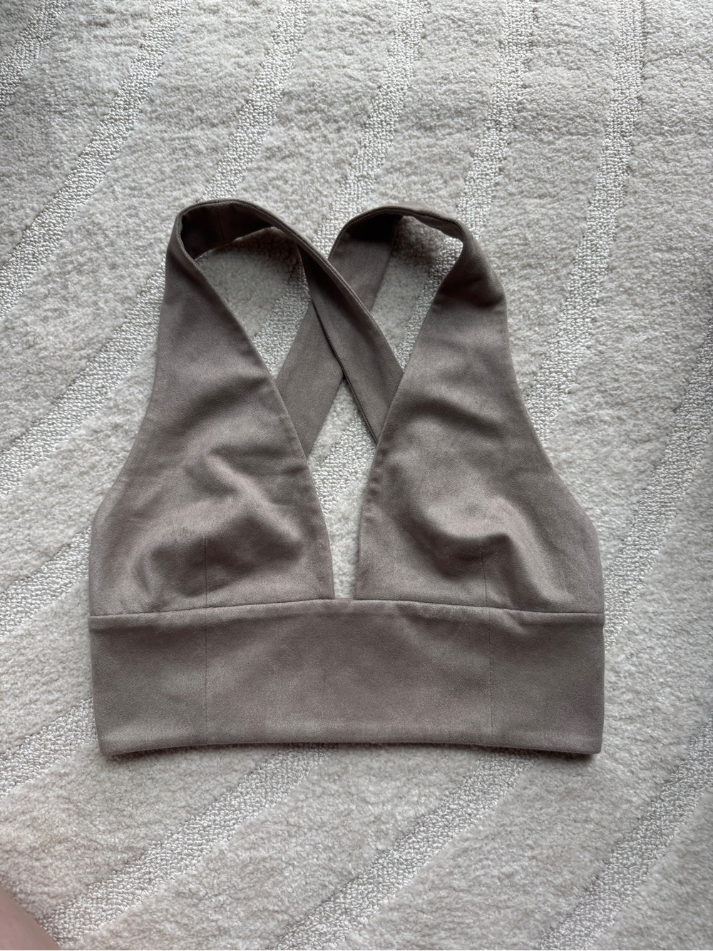 Wilfred Cross-Back Bralette in Taupe